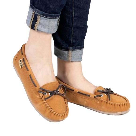 NEW CLOUD NINE ladies unlined moccasin in chestnut - Picture 7 of 7